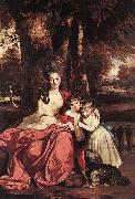 Sir Joshua Reynolds Lady Elizabeth Delme and her Children France oil painting artist